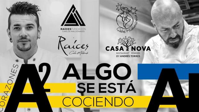 Carlos Maldonado lanza un menú solidario para enviar ayudas alimentarias a Ucrania