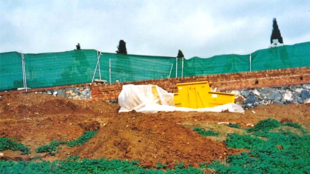 Patio 42 del cementerio de Toledon donde descansan restos de toledanos represaliados.