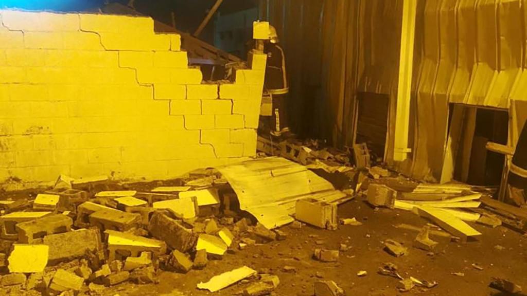 Los destrozos en la planta de Aramco de Jizan, Arabia Saudí.