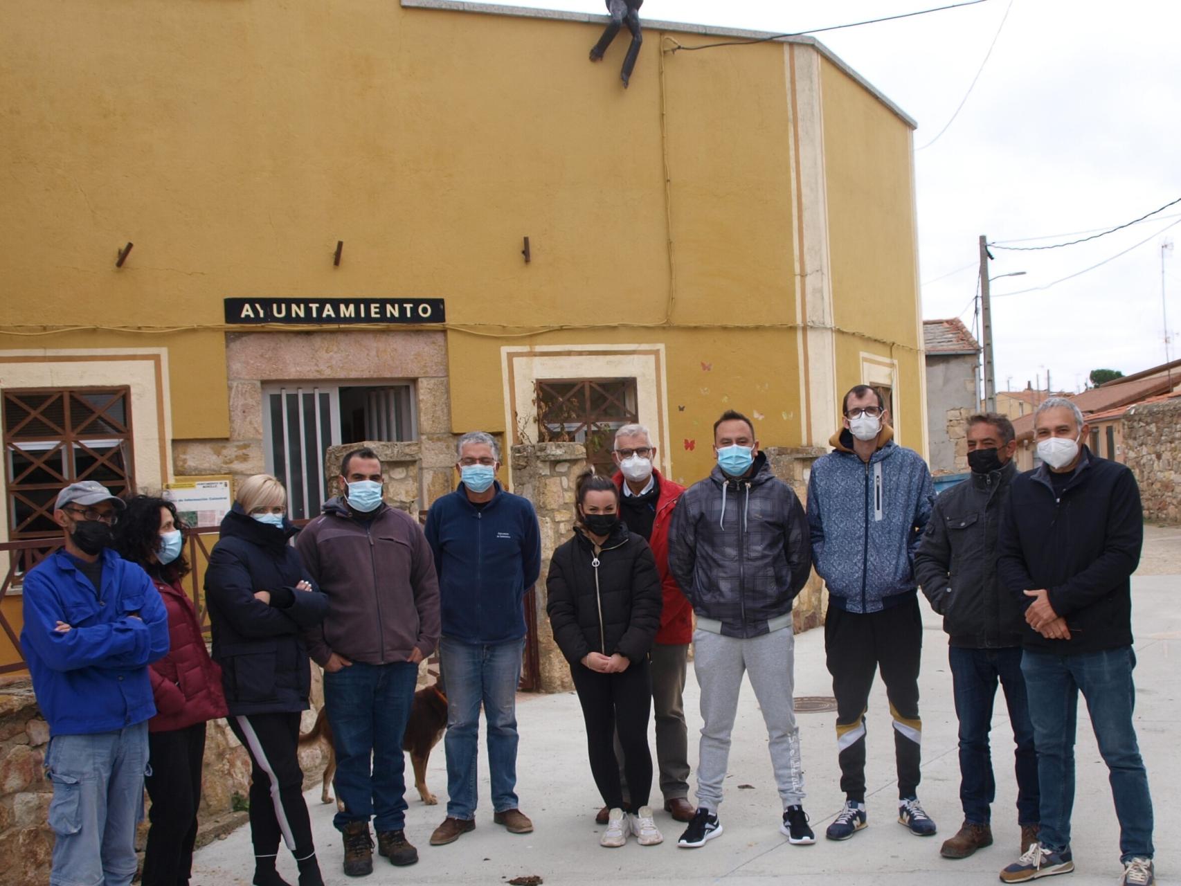 Los alumnos trabajadores en Morille