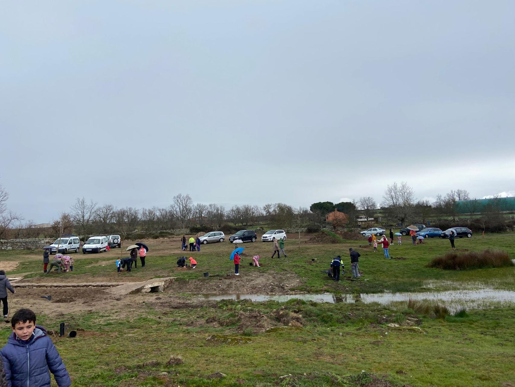 Lumbrales celebra el Día del Árbol con la participación de los escolares