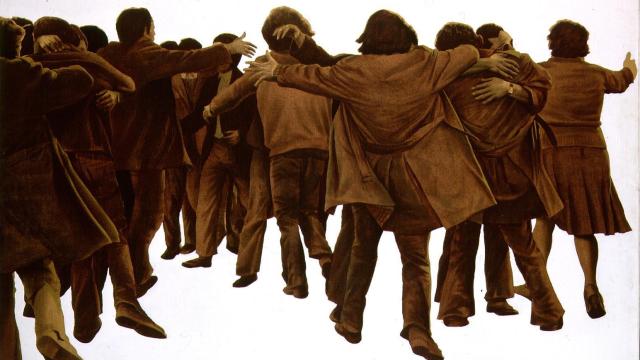 'El abrazo' (1976), de Juan Genovés. Museo Reina Sofía