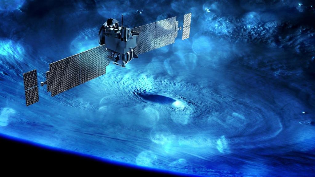 Satélite en órbita. FOTO: Pixabay.