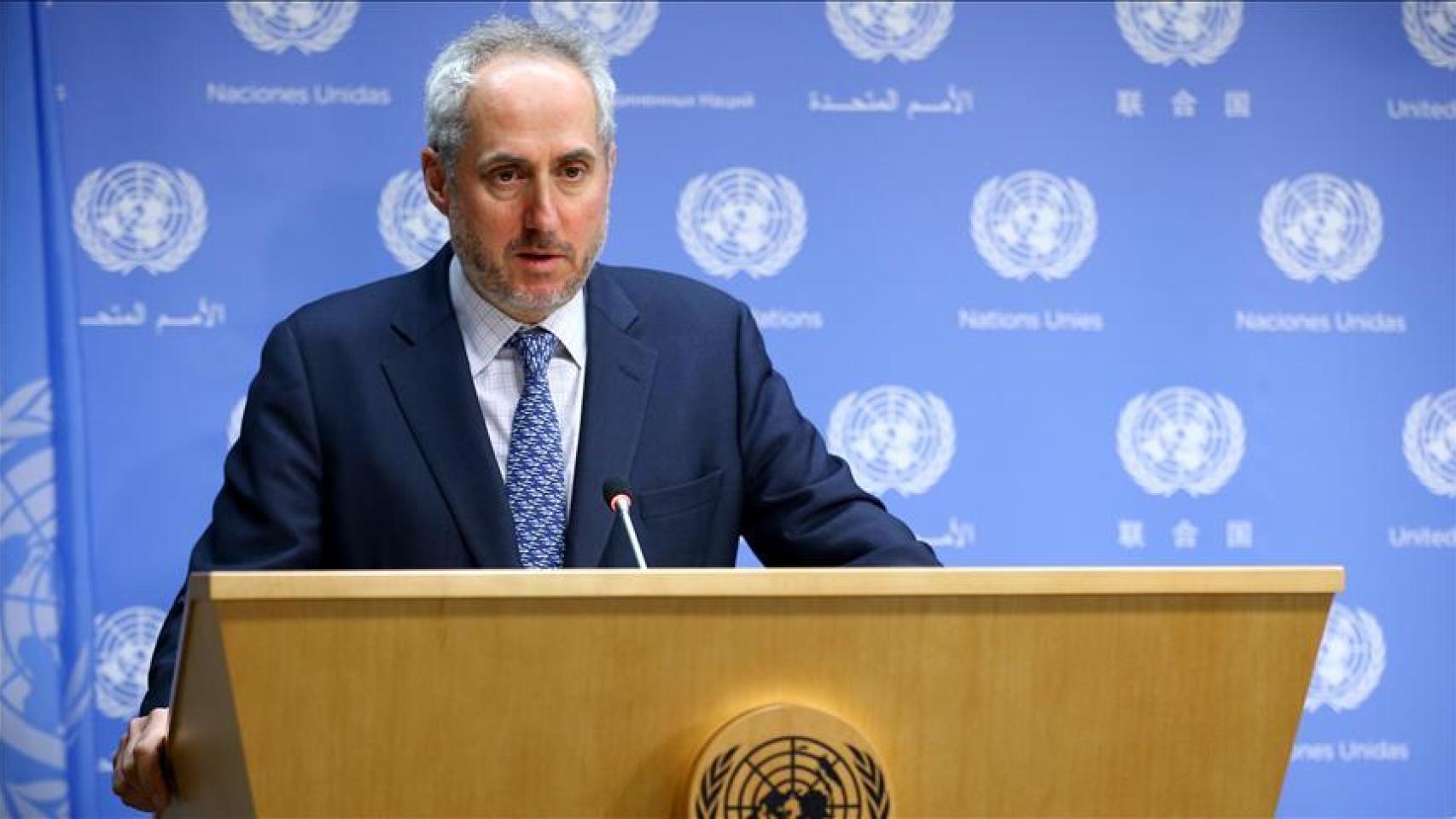 El portavoz de la ONU, Stéphane Dujarric, en una imagen de archivo. EP