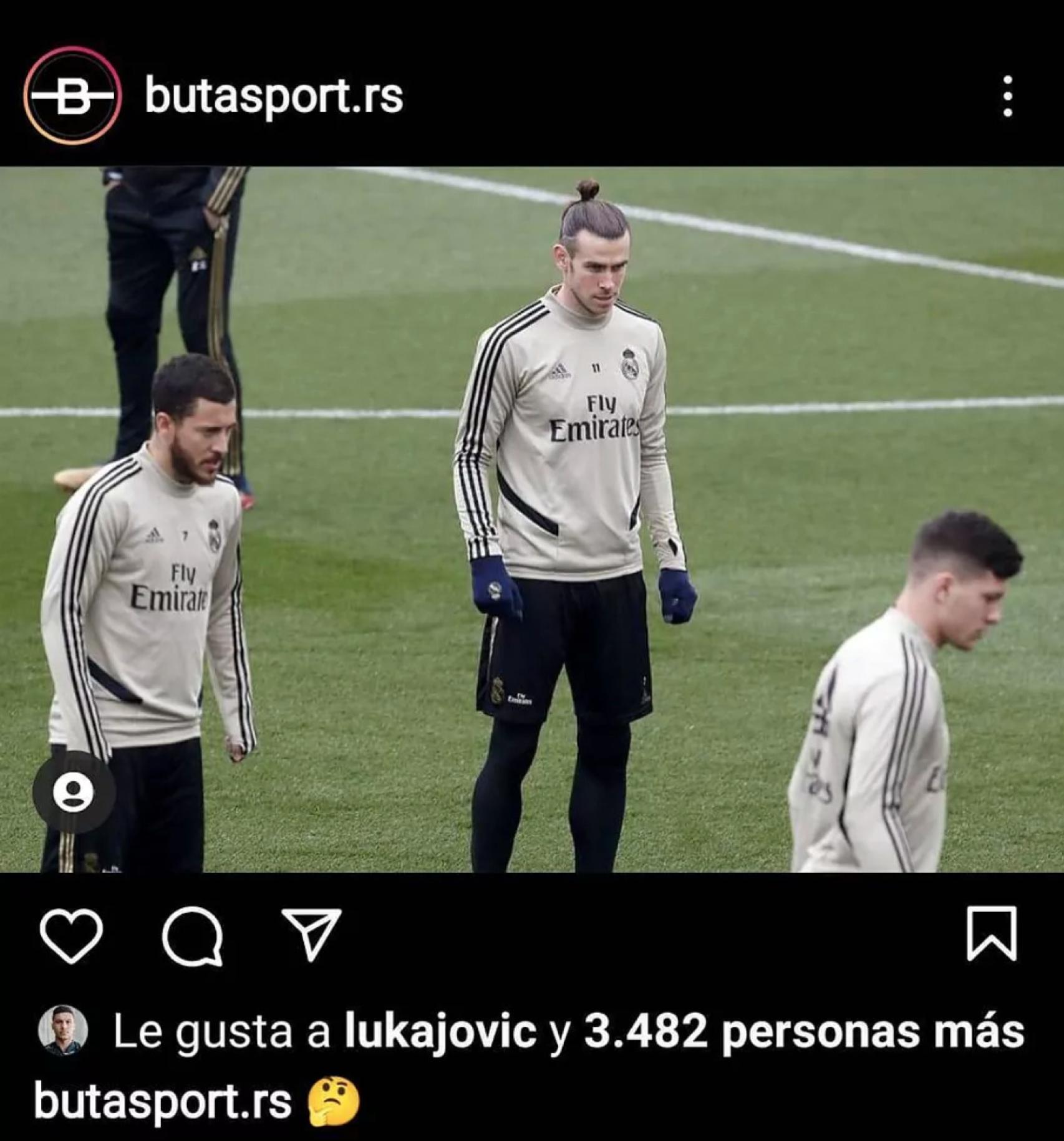 El like de Jovic tras El Clásico