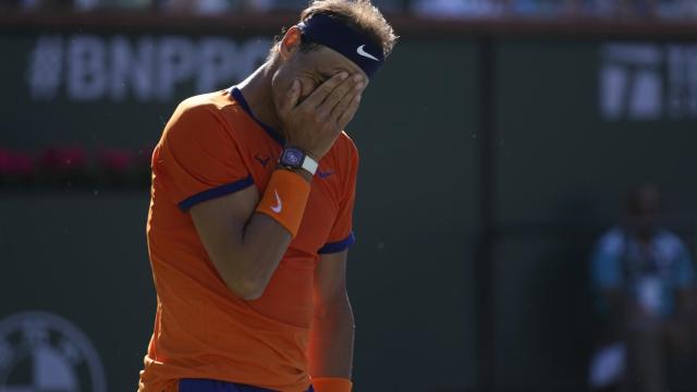 Rafa Nadal, durante el Masters 1.000 de Indian Wells