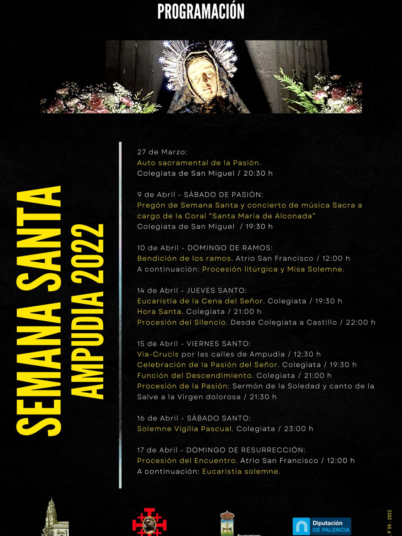 Programación Semana Santa de Ampudia
