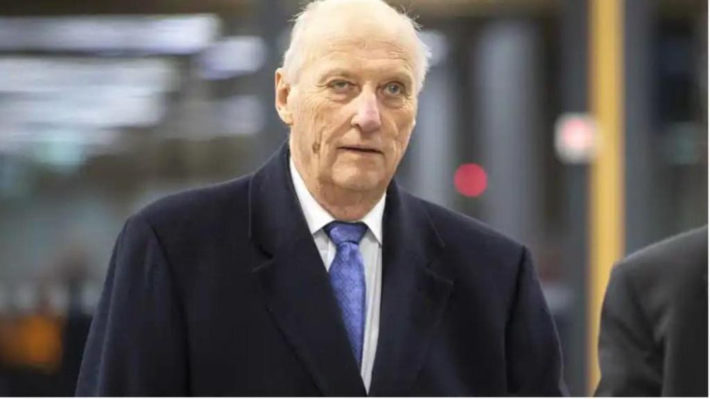 Harald de Noruega durante un acto en su país.