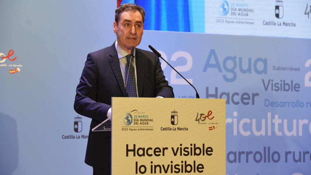 Francisco Tierraseca en el acto del Día Mundial del Agua en La Roda (Albacete). Foto: JCCM.