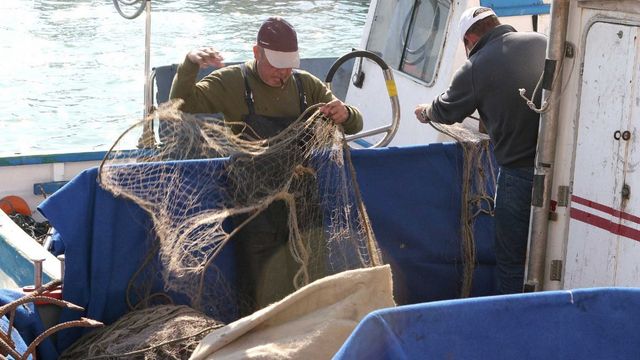 Unos pescadores en una imagen de archivo.