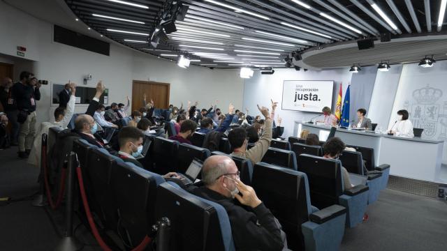 Imagen del Consejo de Ministros en el que se dio luz verde a los PERTE aeroespacial y del agua.