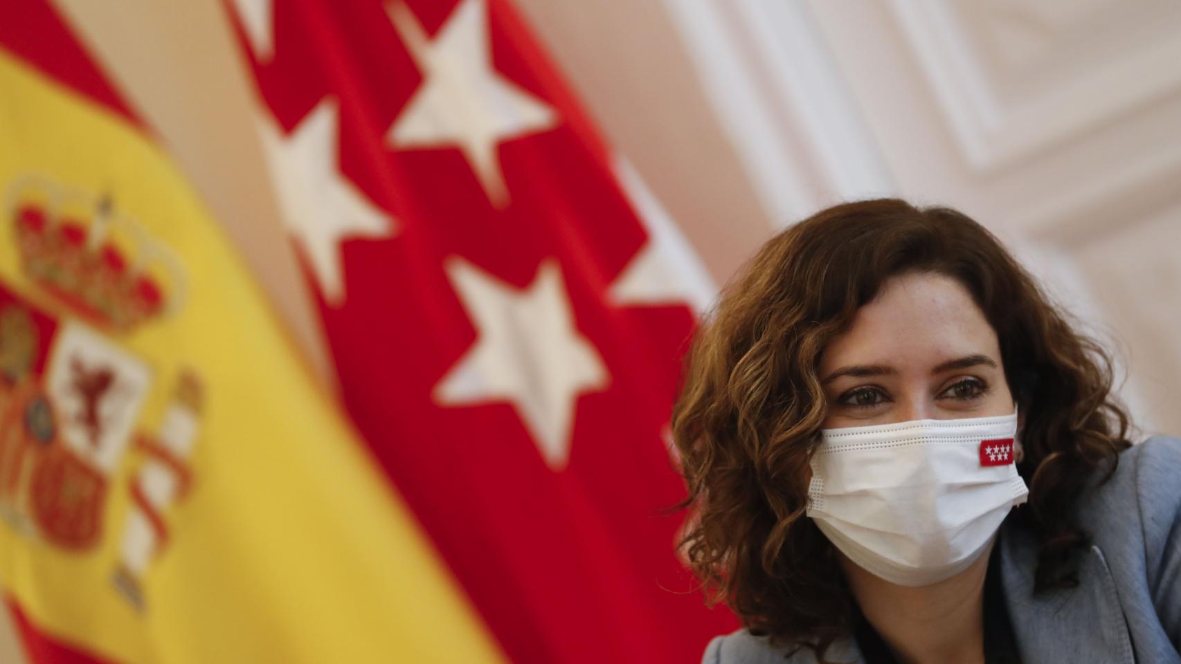 La presidenta de la Comunidad de Madrid, Isabel Díaz Ayuso, este martes.