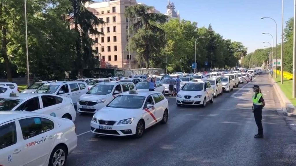 Huelga de taxistas.
