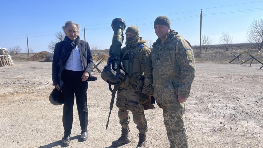 El filósofo y activista por los derechos humanos, Bernard-Henri Levy, en Odesa, en 2022.