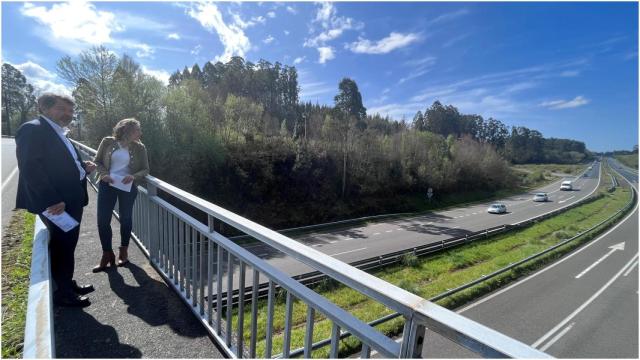 Visita al tramo de la AG-64 a su paso por Narón.