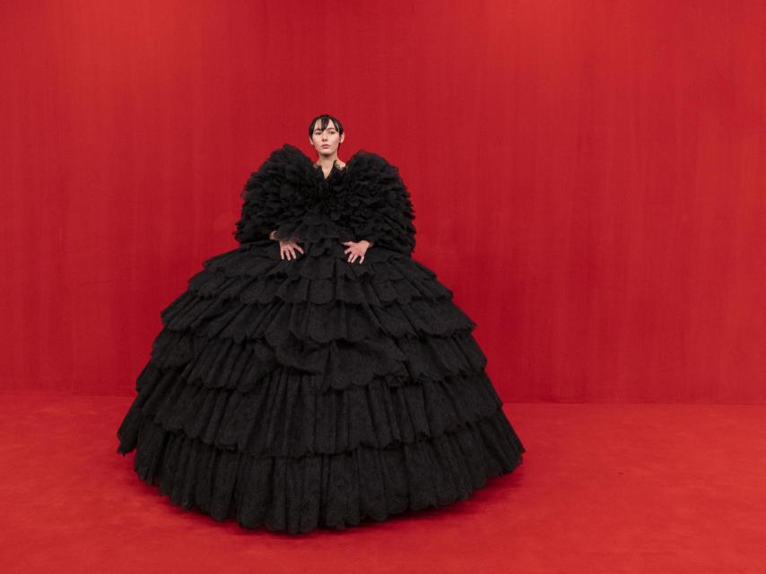 Durante la Fashion Week de París.