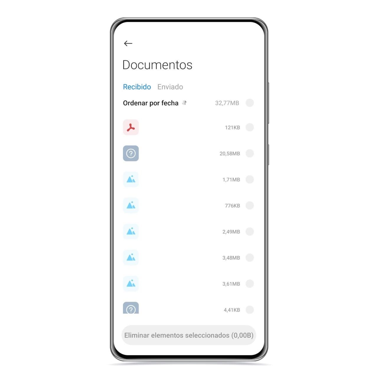 Limpiador de WhatsApp de documentos