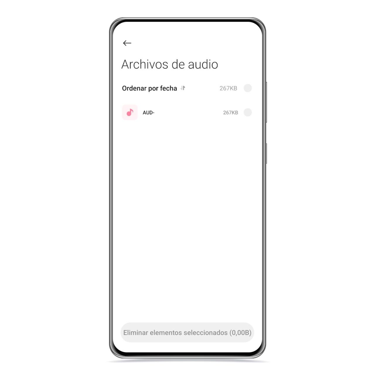 Limpiador de WhatsApp con audios