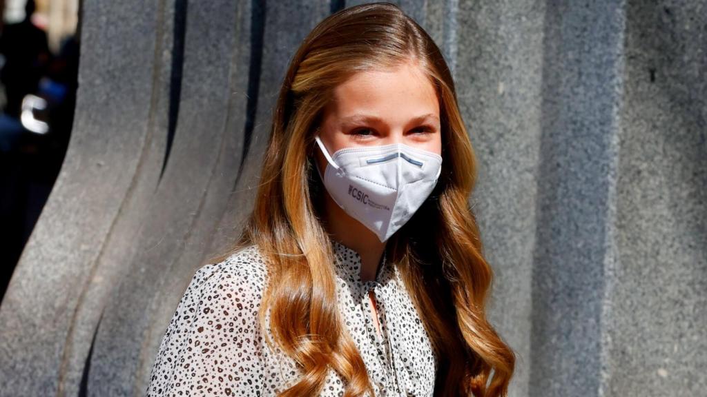 La princesa de Asturias, Leonor de Borbón, en el Instituto Cervantes el 24 de marzo del año pasado.