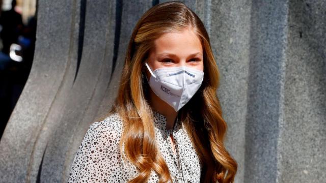 La princesa de Asturias, Leonor de Borbón, en el Instituto Cervantes el 24 de marzo del año pasado.