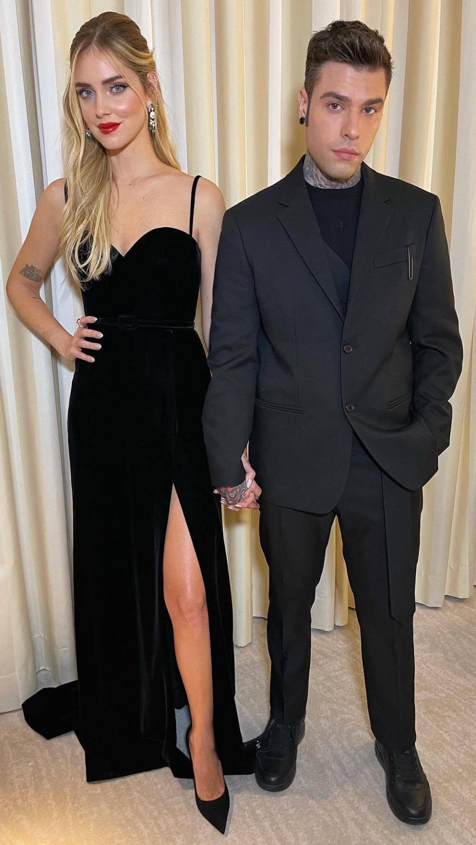 Chiara Ferragni y Fedez en una imagen de sus redes sociales.