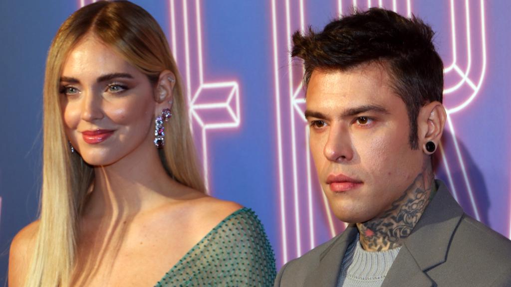 Chiara y Fedez en un evento en diciembre de 2021.