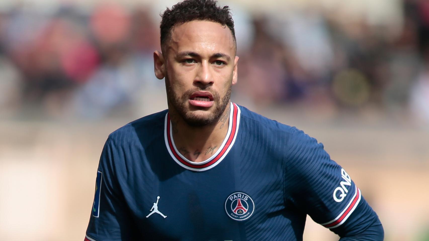 Neymar Jr., en un partido del PSG de la temporada 2021/2022