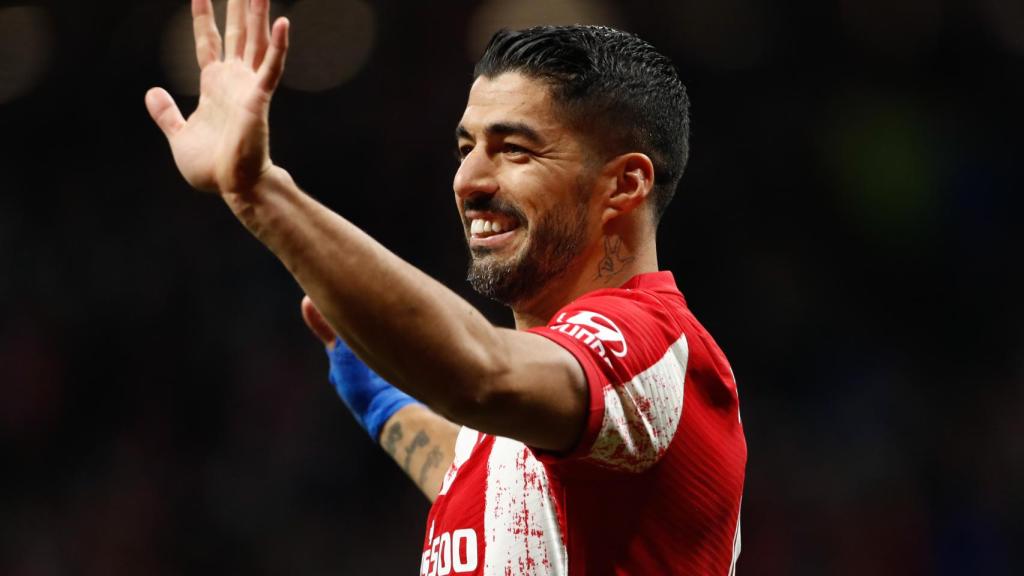 Luis Suárez, en un partido del Atlético de Madrid de la temporada 2021/2022