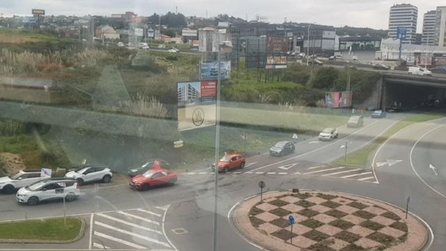 Protesta del personal de residencias privadas en A Coruña.