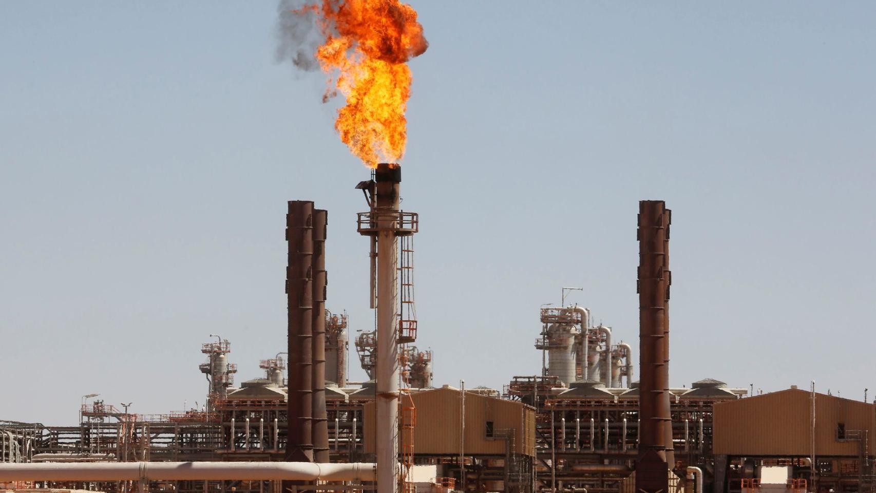 Planta de gas al sureste de Argelia.
