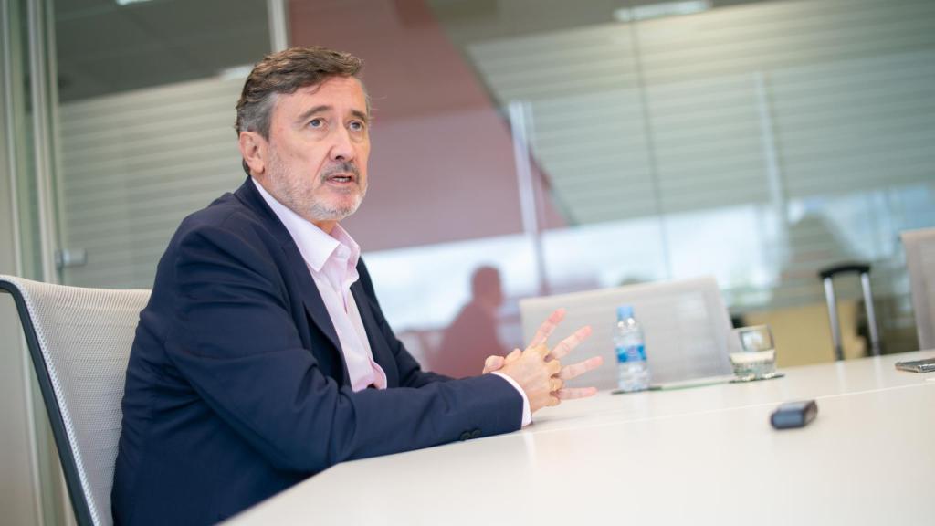 Juan Ignacio Beltrán durante la entrevista.
