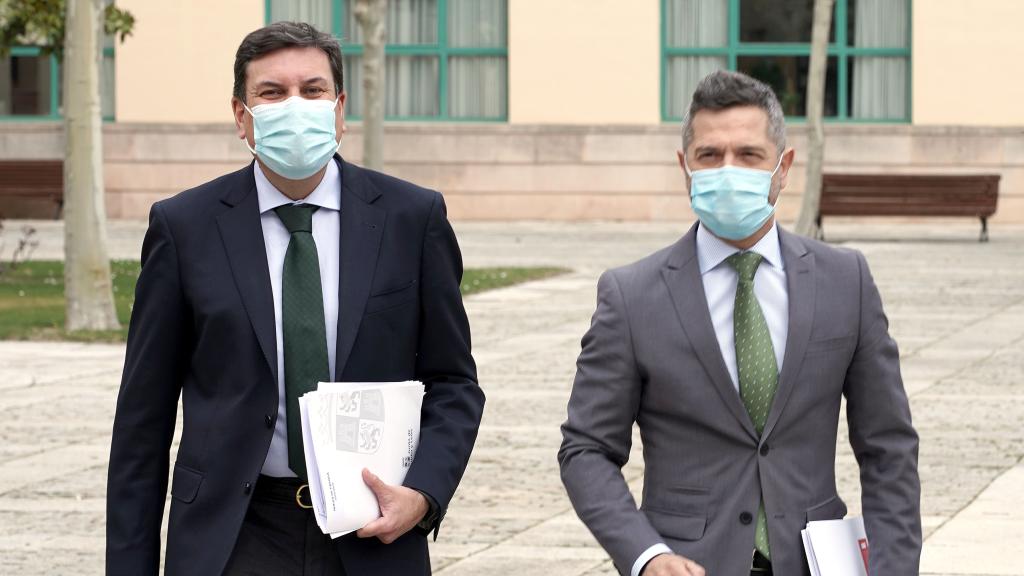 Carlos Fernández Carriedo, antes de la rueda de prensa del Consejo de Gobierno