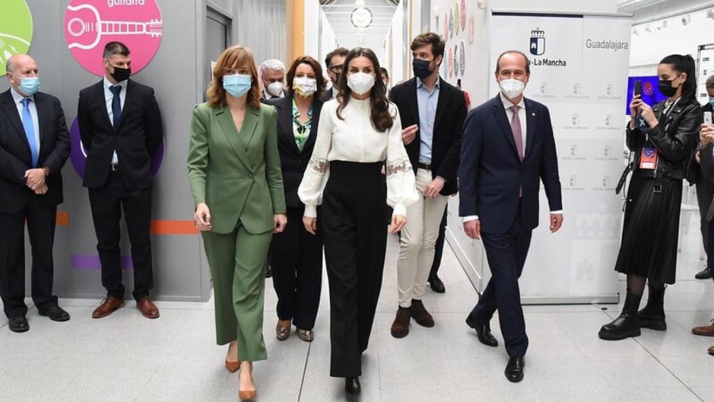 La Reina Letizia este jueves en Guadalajara.