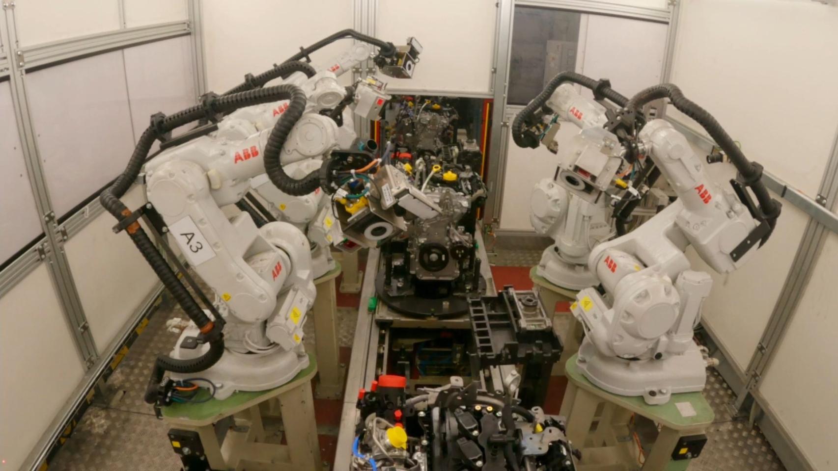 Interior de la fábrica de Motores de Renault en Valladolid