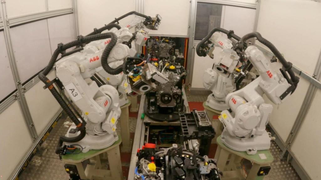 Interior de la fábrica de Motores de Renault en Valladolid