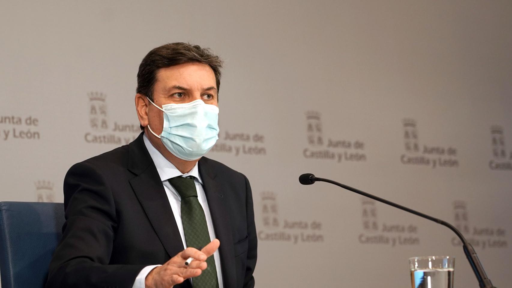 Fernández Carriedo, durante la rueda de prensa posterior al Consejo de Gobierno