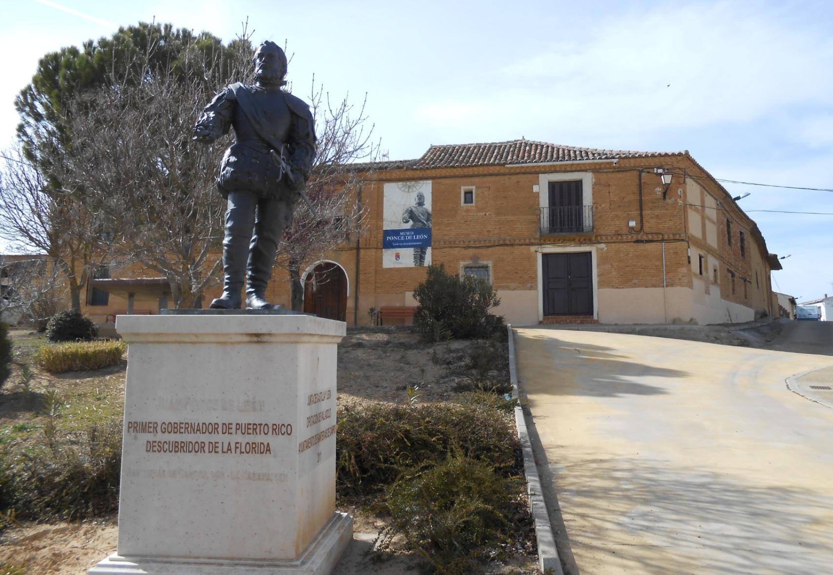 Monumento a Juan Ponce de León en Santervás de Campos (Valladolid). Foto: Ayto. de Santervás.