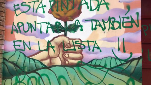 Pintadas en la sede del PSOE de Zamora