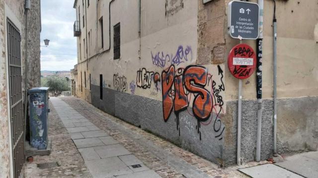 Pintadas en el casco antiguo de Zamora