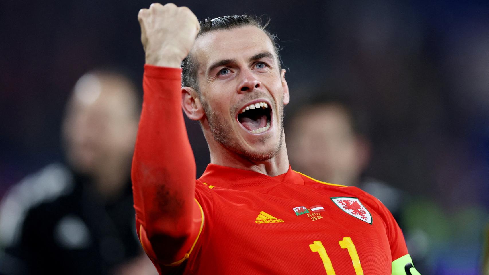 Gareth Bale, con la selección de Gales en 2022