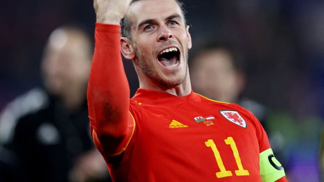 Gareth Bale, con la selección de Gales en 2022
