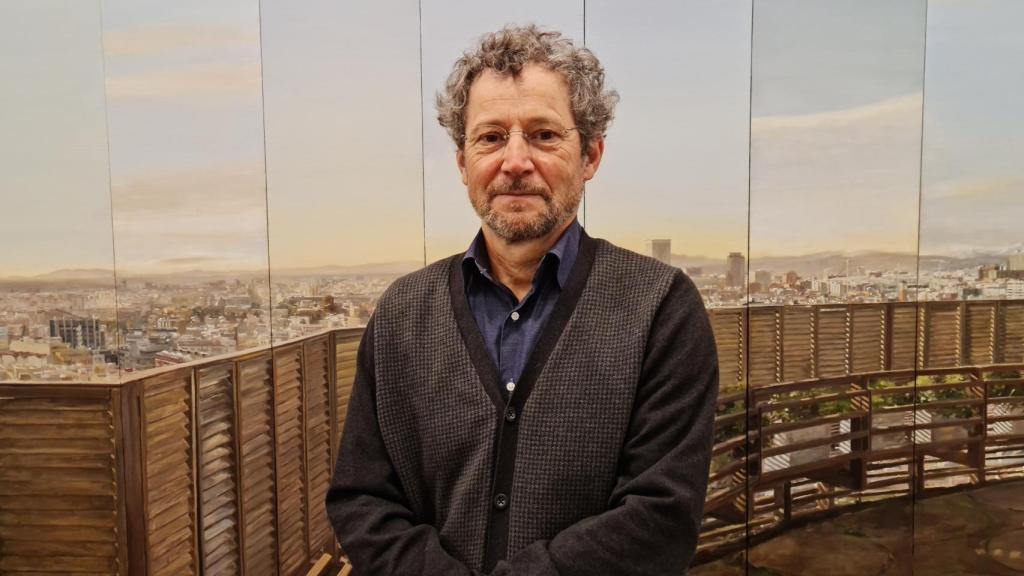 Félix de la Concha en su exposición
