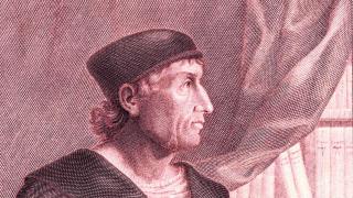 Nebrija en un grabado de la colección de 'Retratos de los españoles ilustres'