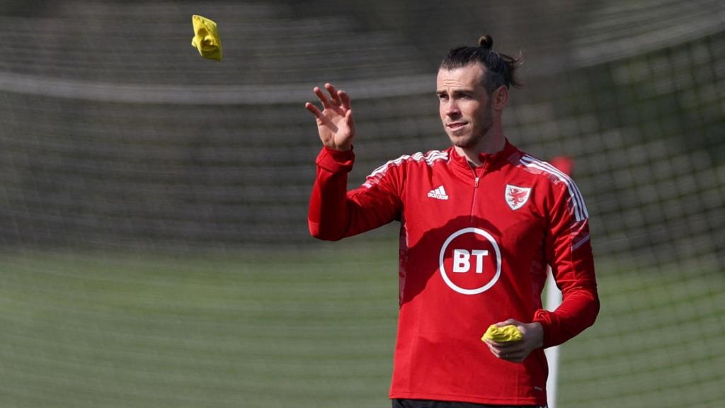 Gareth Bale, con la selección de Gales en 2022