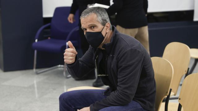 El etarra 'Gadafi', este jueves, al inicio del juicio en la Audiencia Nacional.