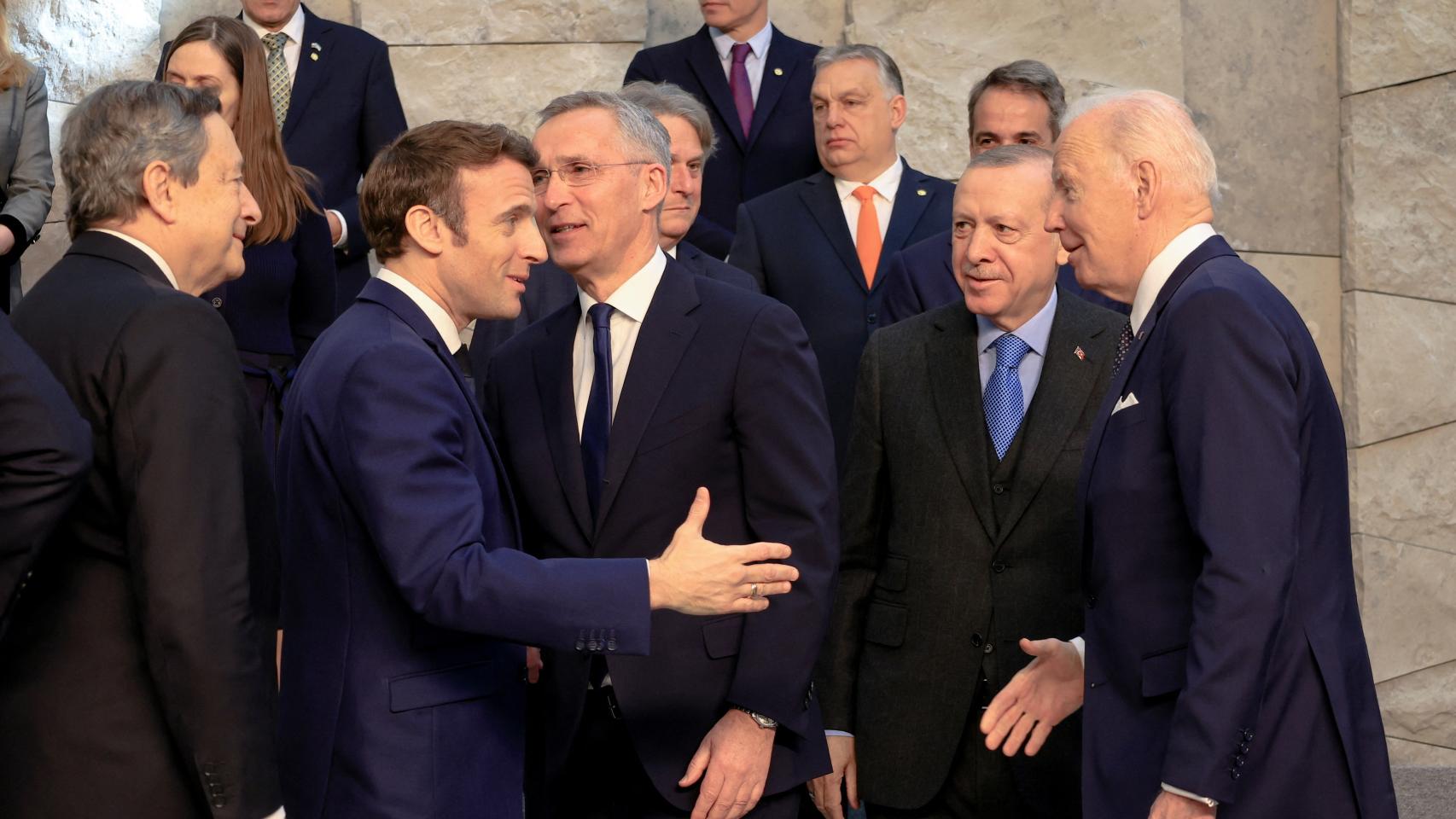 La foto de familia de la reunión de la OTAN de este jueves