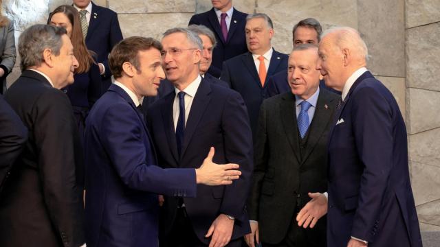 La foto de familia de la reunión de la OTAN de este jueves