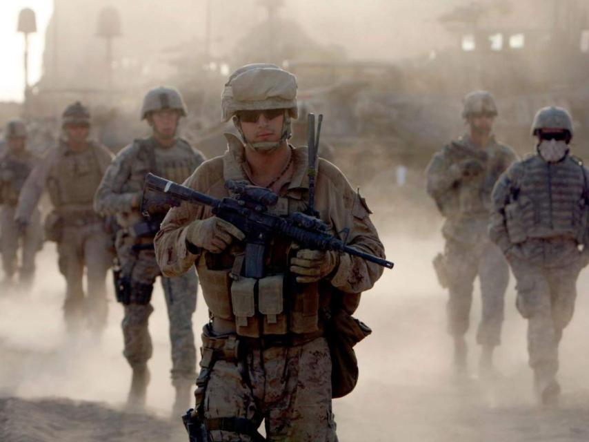 Soldados de la unidad de élite americana Delta Force.