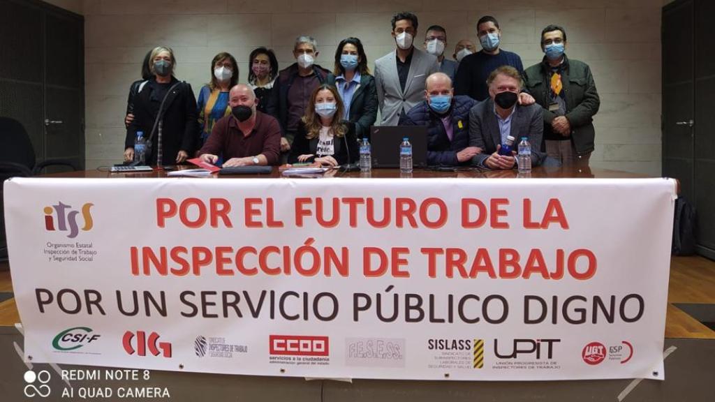 Los miembros del Sindicato Inspectores de Trabajo.