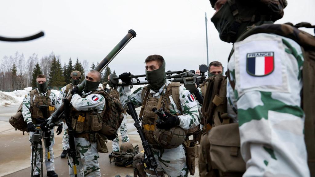 Soldados franceses en Estonia, el pasado 19 de marzo.